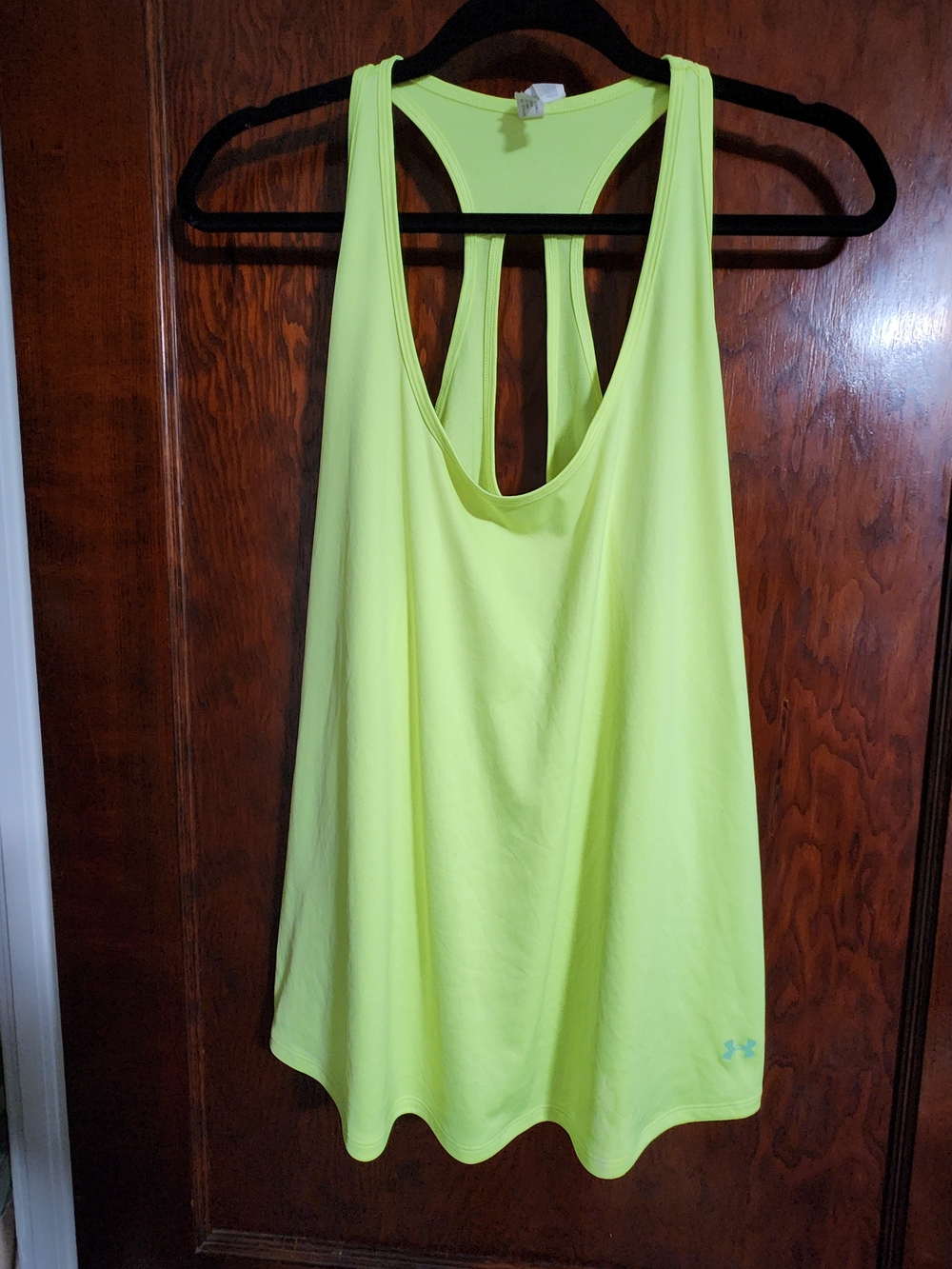 Under Armour Women’s Neon Lime Green Racerback Athletic Tank Top - Size XL